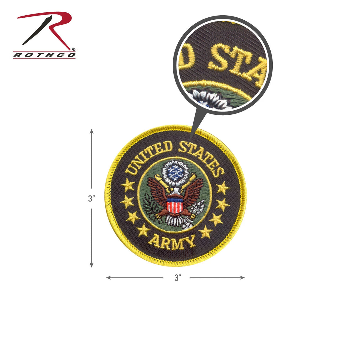 Rothco US Army Round Patch - Rothco 1589