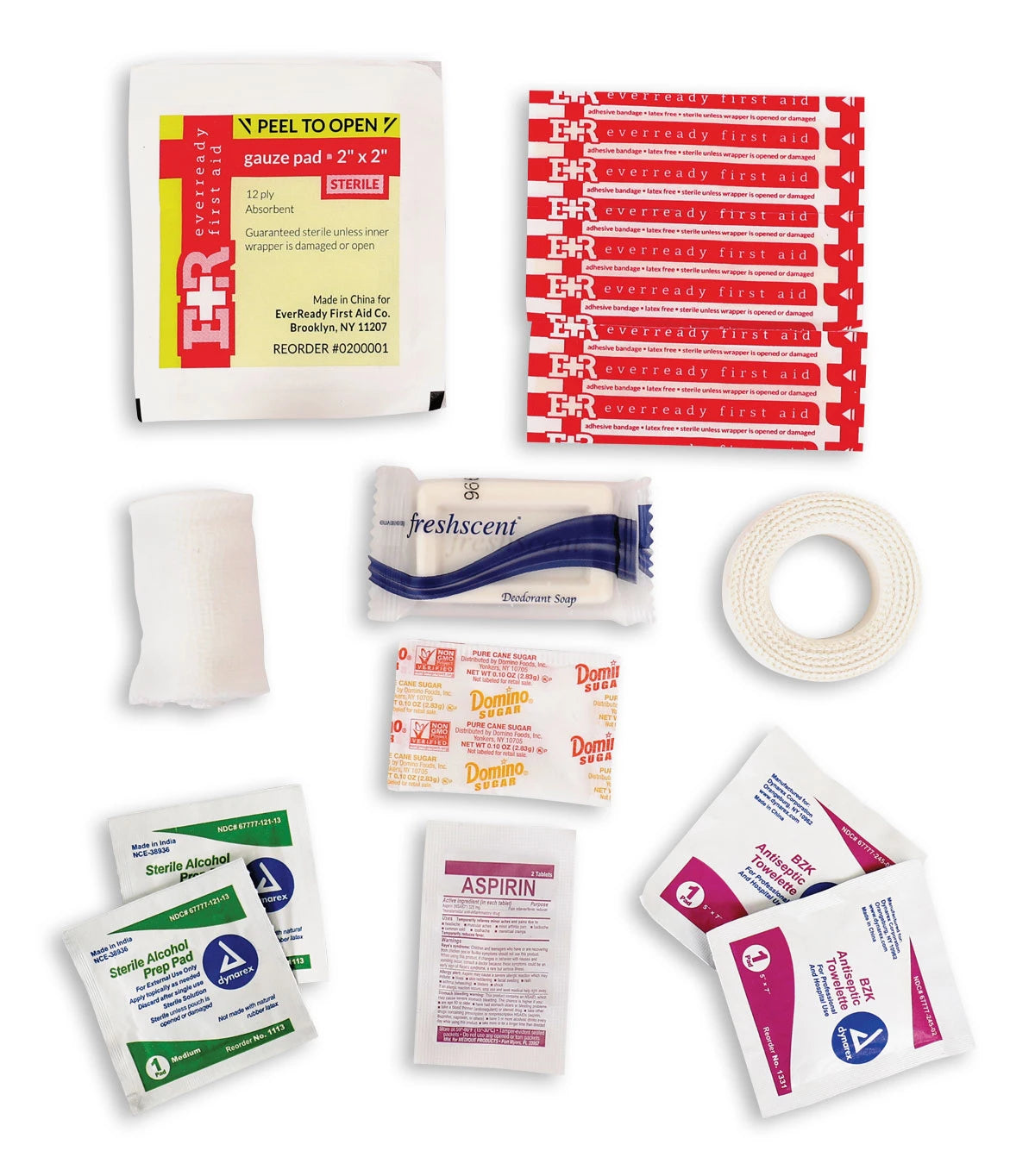 Military Zipper First Aid Kit Contents - Rothco 1707