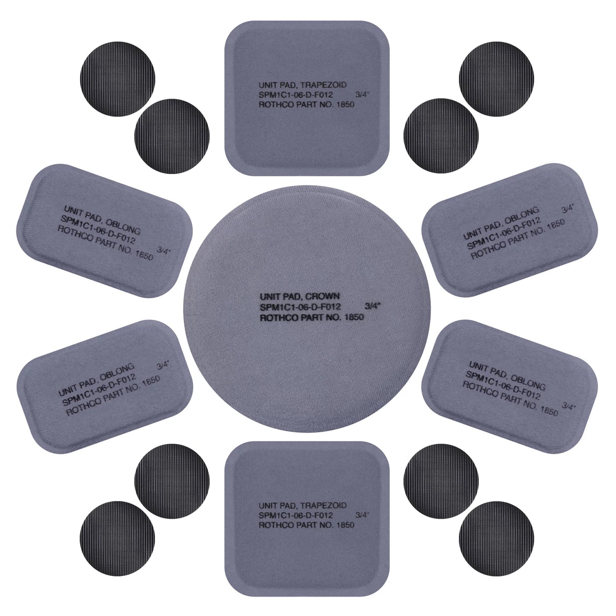 Rothco Tactical Helmet Replacement Pad Set - Rothco 1850