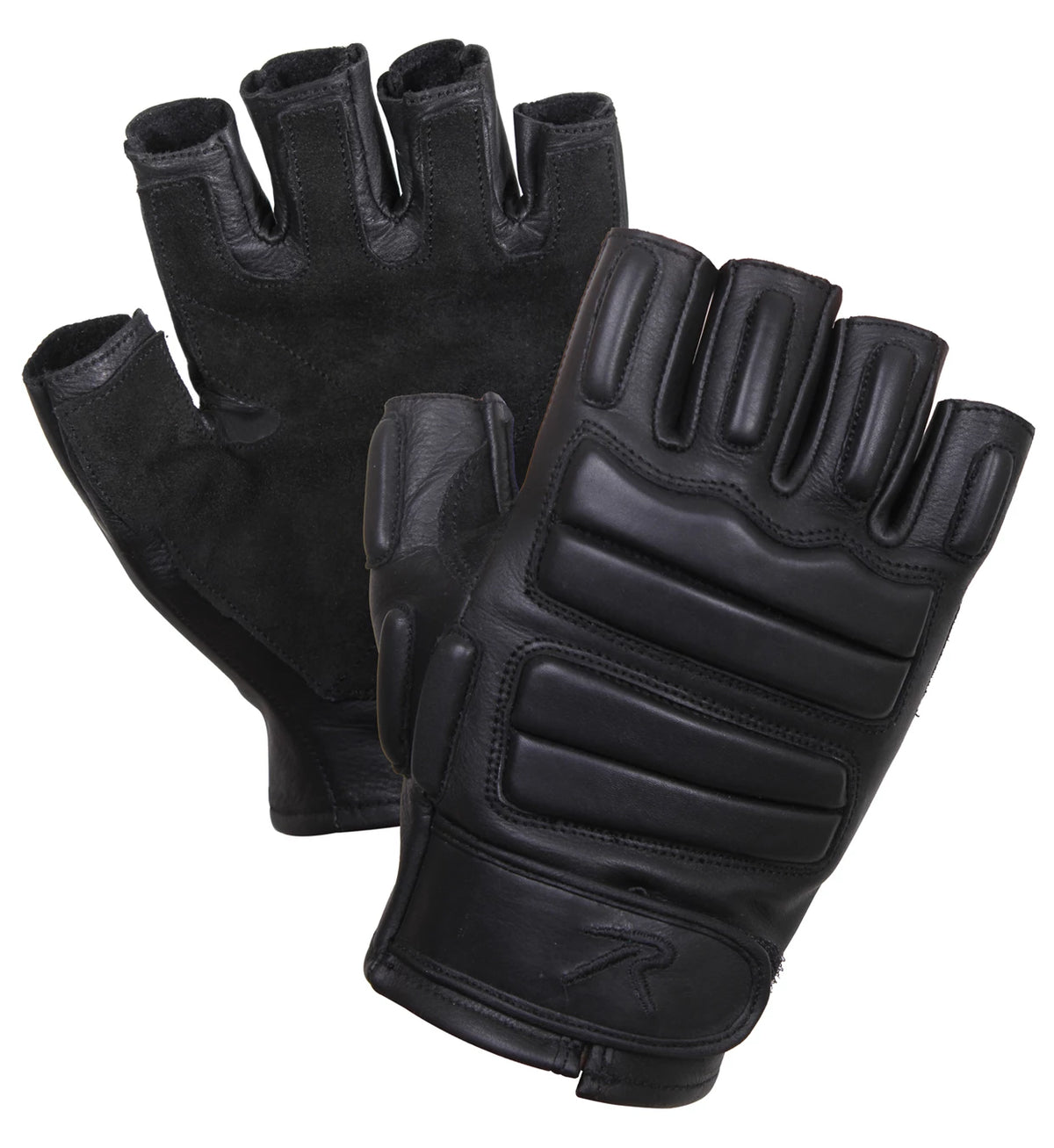 Rothco Fingerless Padded Tactical Gloves - Rothco 2817-BK-S
