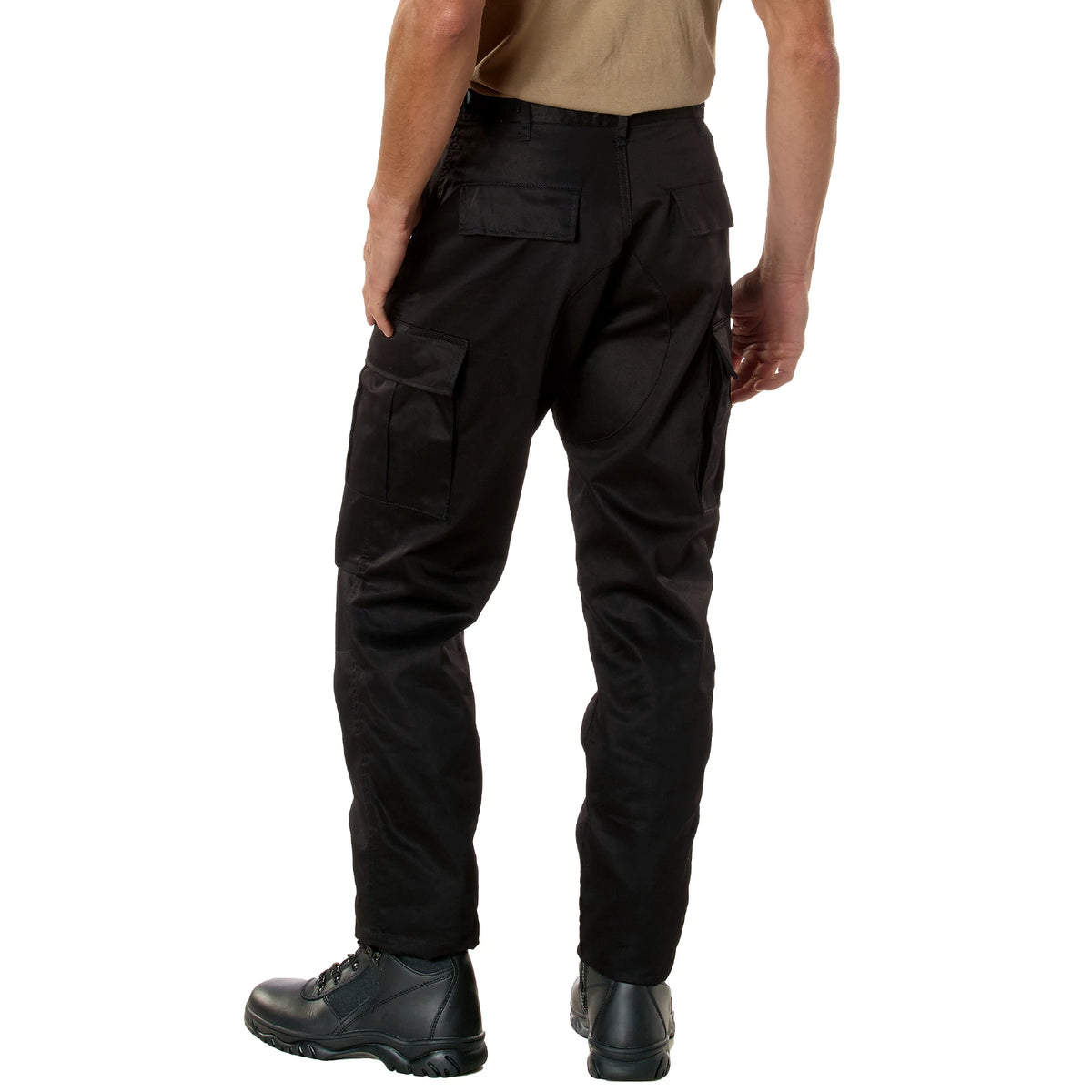 Rothco Relaxed Fit Zipper Fly BDU Pants - Rothco 2971-BK-XS