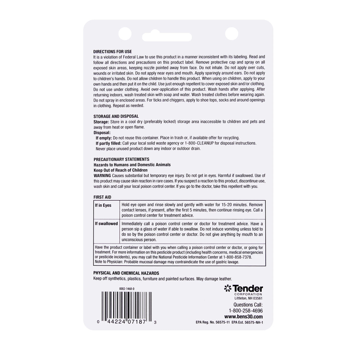 Ben's 30 Spray Pump Insect Repellent - Rothco 7724