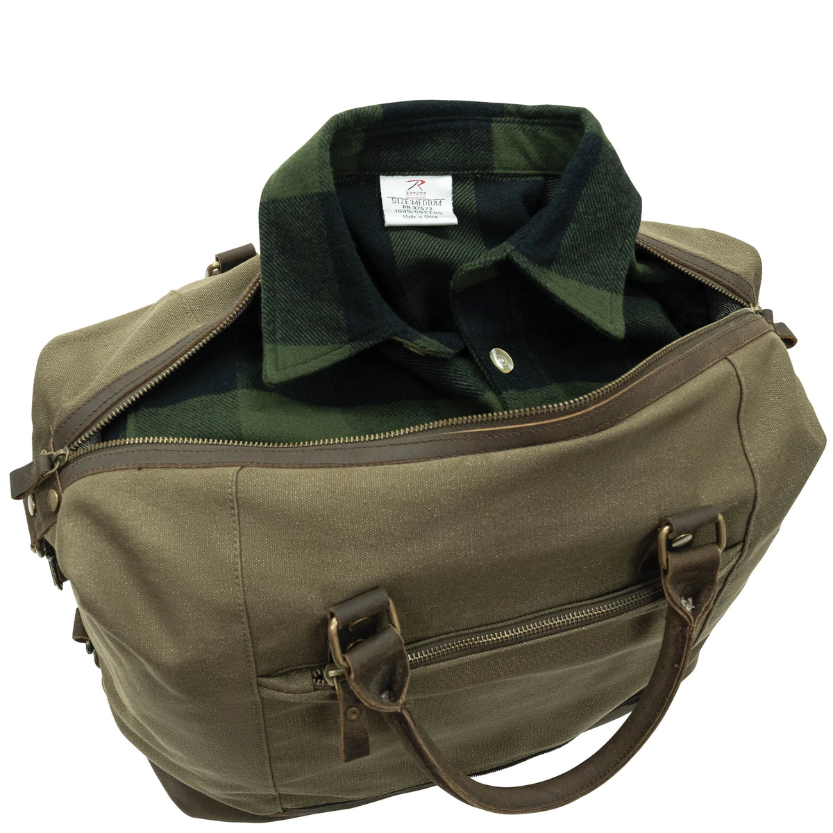 Rothco Vintage Carry-On Travel Bag - Olive Drab - Rothco 80889-OD