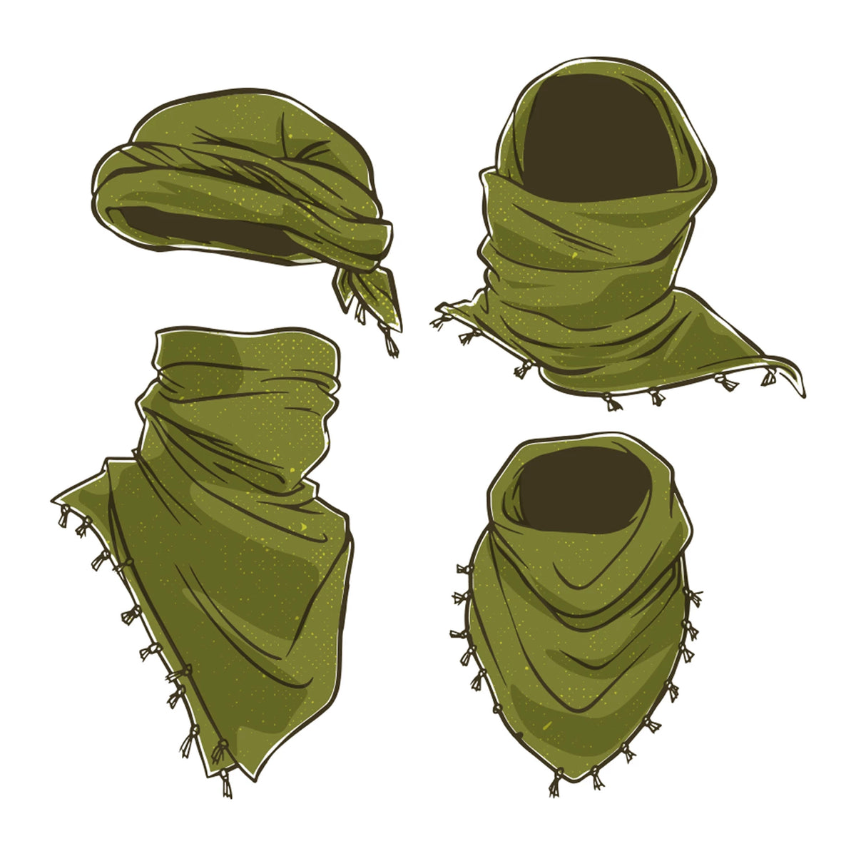 Rothco Stars and Stripes US Flag Shemagh Tactical Desert Keffiyeh Scarf - Rothco 8864