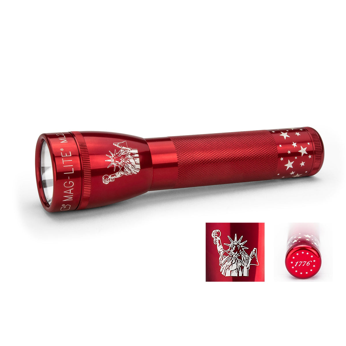 ML25LT LED 2-Cell C Flashlight - Liberty- Red- Limited Edition