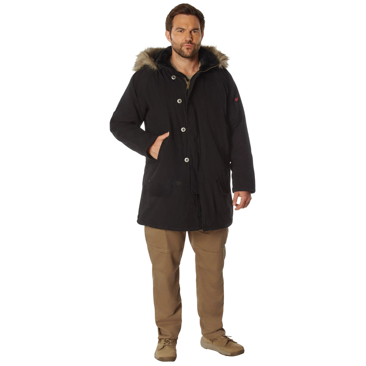 Rothco Vintage N-3B Parka - Rothco 9963-BK-XL
