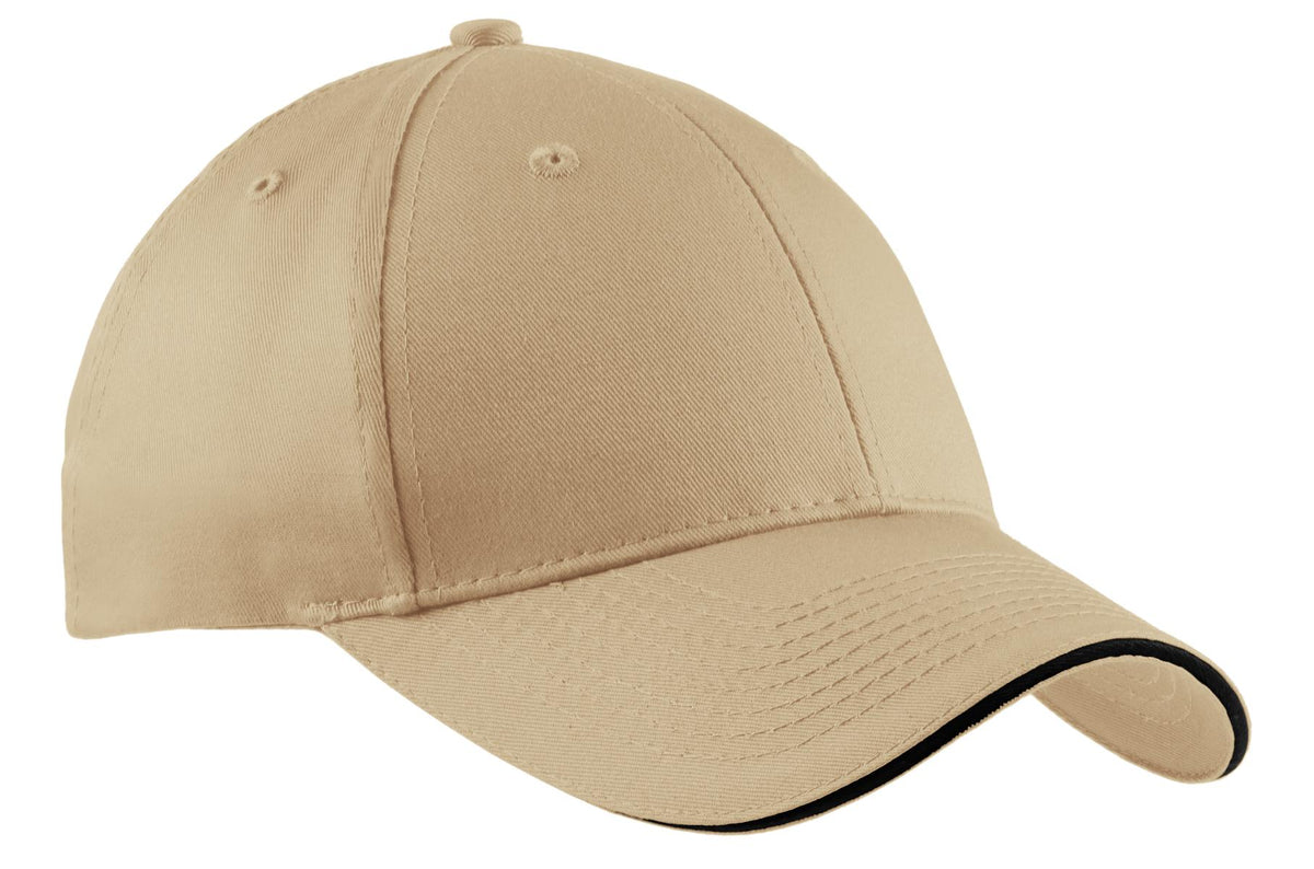 Port Authority® Cotton Twill Sandwich Bill Cap. CP85