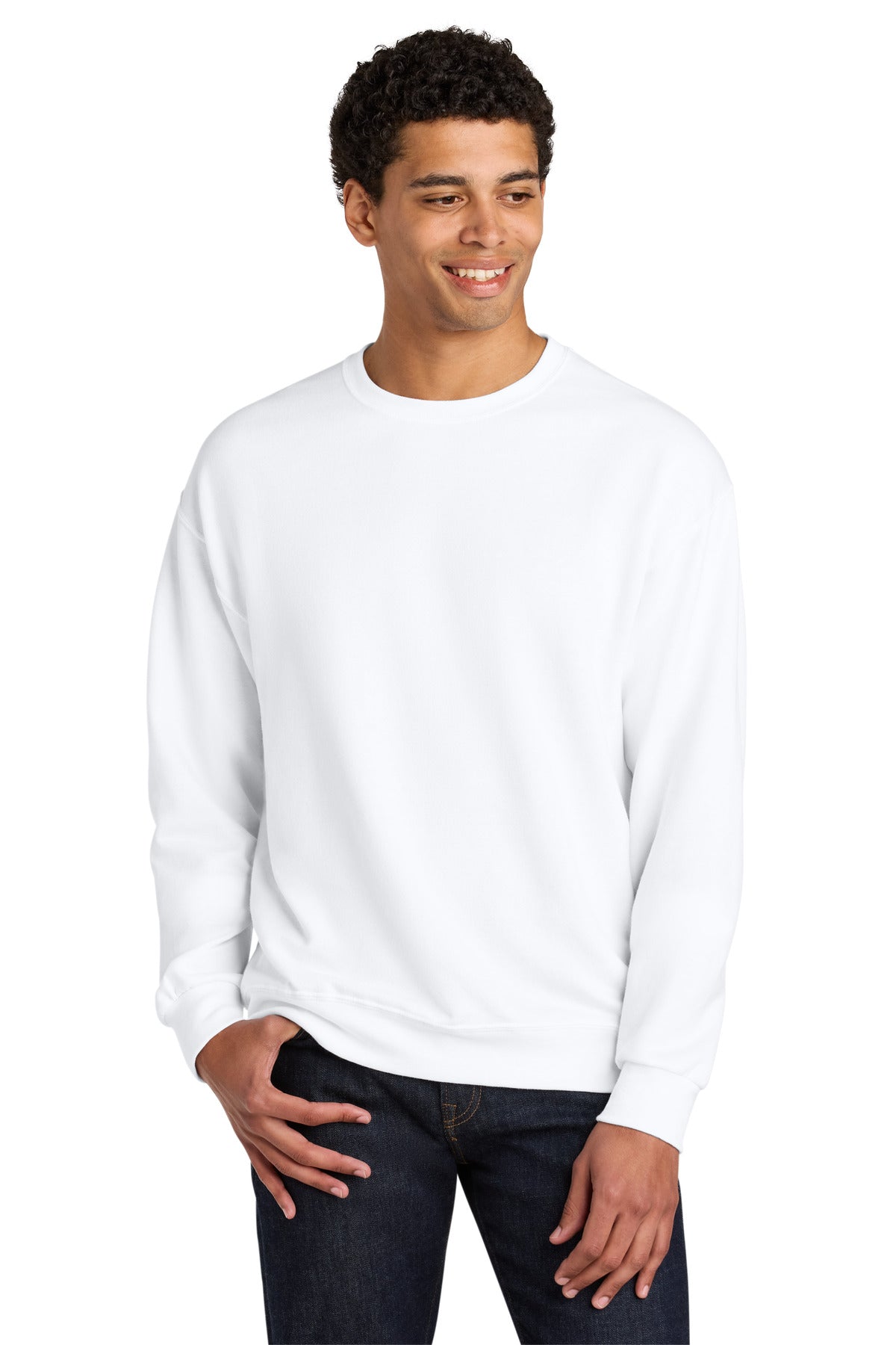 Jerzees Ultimate® Unisex CVC Ring Spun Crewneck Sweatshirt IC48M