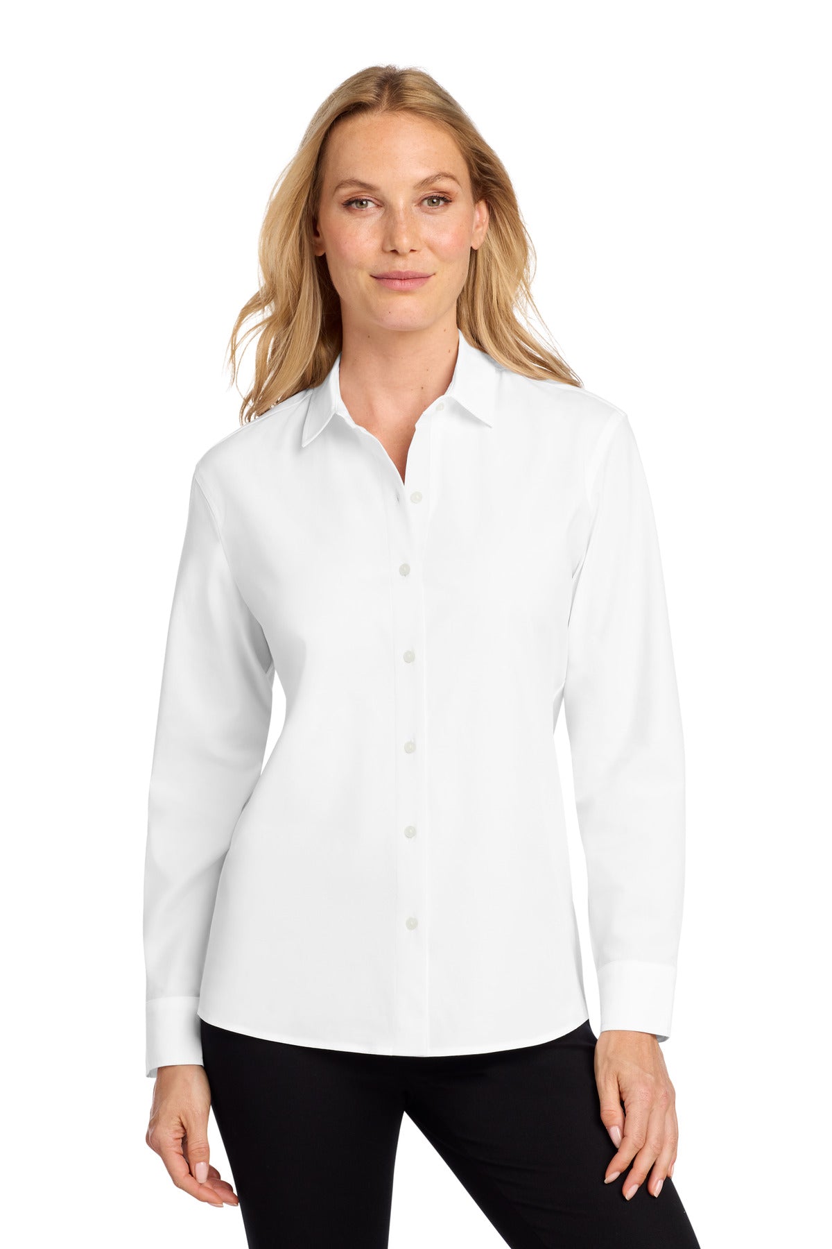 Mercer+Mettle® Women's Long Sleeve Stretch Woven Shirt MM2001