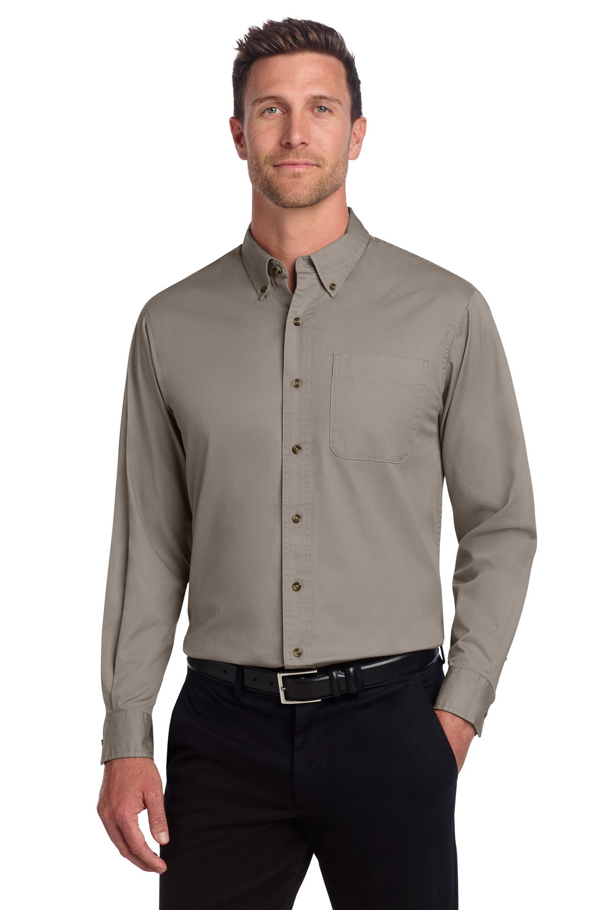 Port Authority® Tall Long Sleeve Twill Shirt. TLS600T