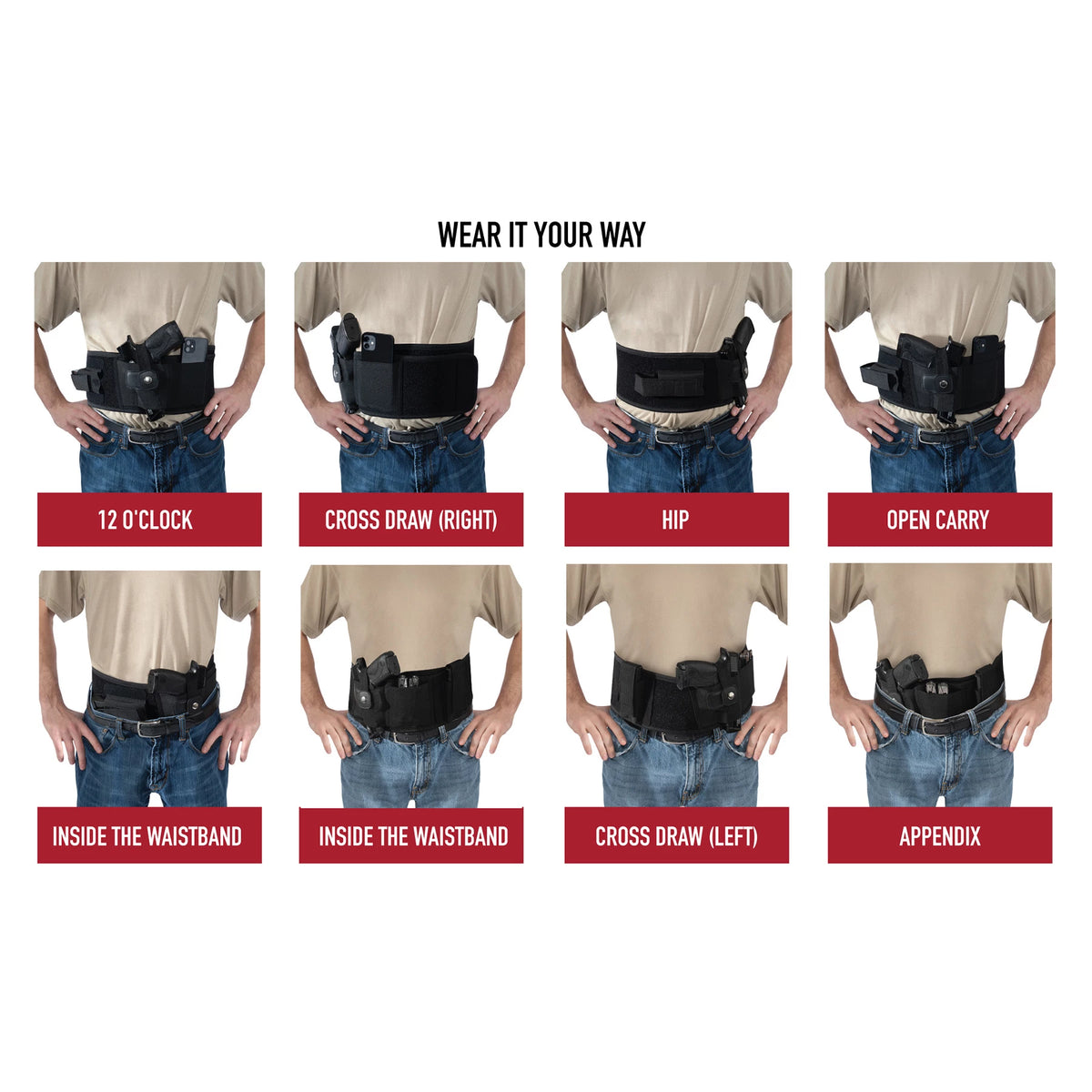 Rothco Concealed Carry Neoprene Belly Band Holster - Rothco 10646