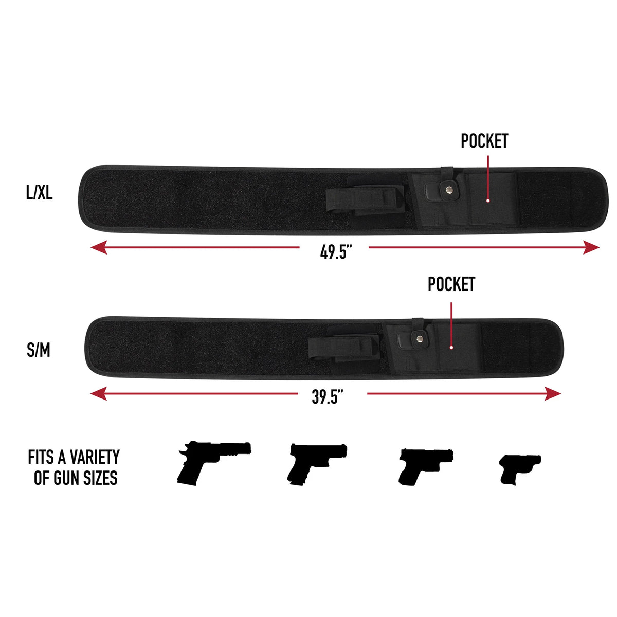 Rothco Concealed Carry Neoprene Belly Band Holster - Rothco 10646