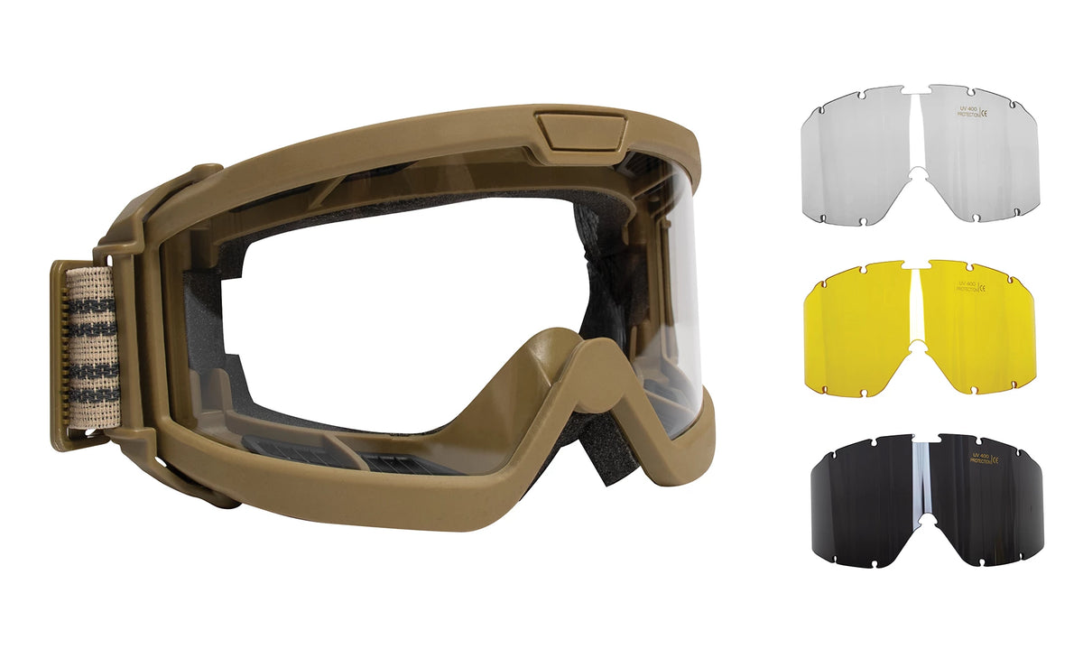 Rothco ANSI Ballistic OTG Goggle System - Rothco 10738