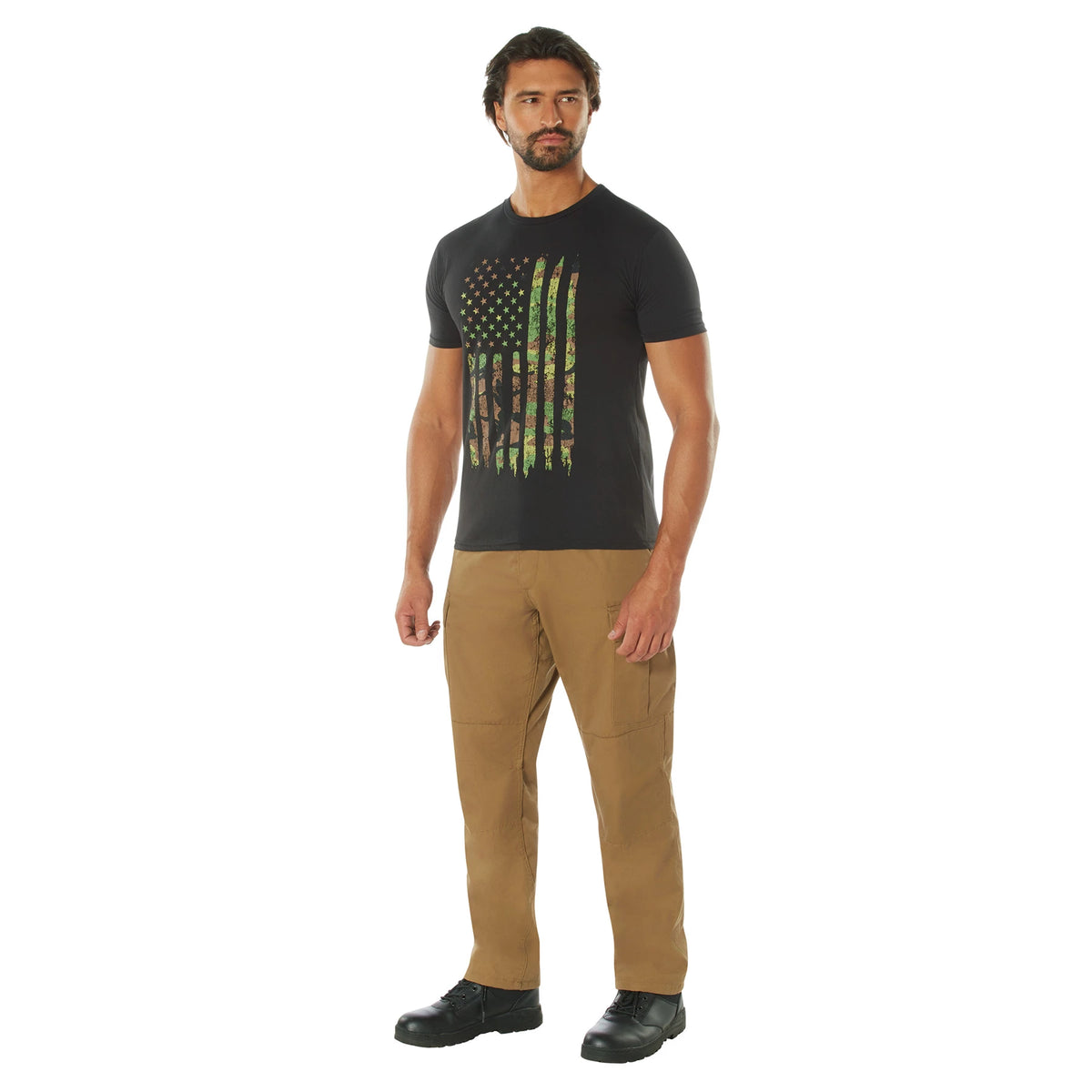 Rothco Distressed US Flag Athletic Fit T-Shirt - Rothco 10742