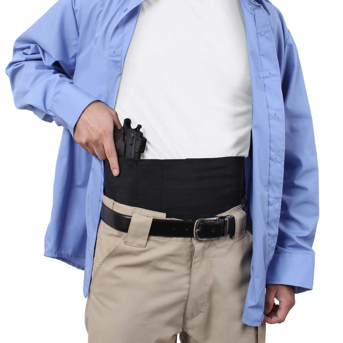 Rothco Ambidextrous Concealed Elastic Belly Band Holster - Rothco 10769-S-M