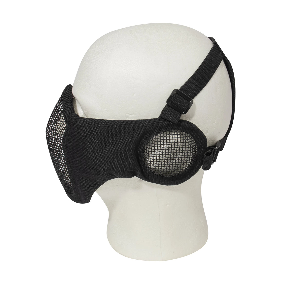 Rothco Steel Half Face Mask With Ear Guard - Black - Rothco 10857