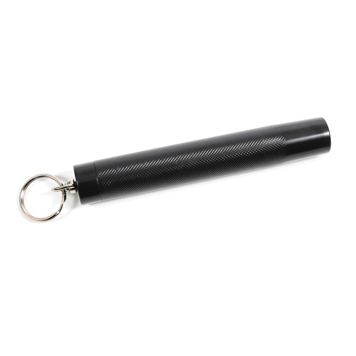 Rothco Expandable Baton With Keyring / Black - 12" - Rothco 11030