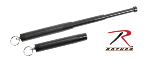 Rothco Expandable Baton With Keyring / Black - 12" - Rothco 11030