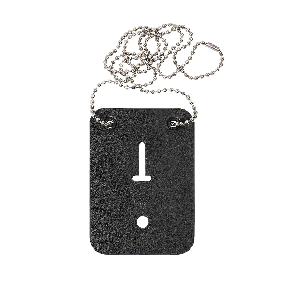 Rothco Low Profile Leather Badge Holder with Chain - Rothco 11311