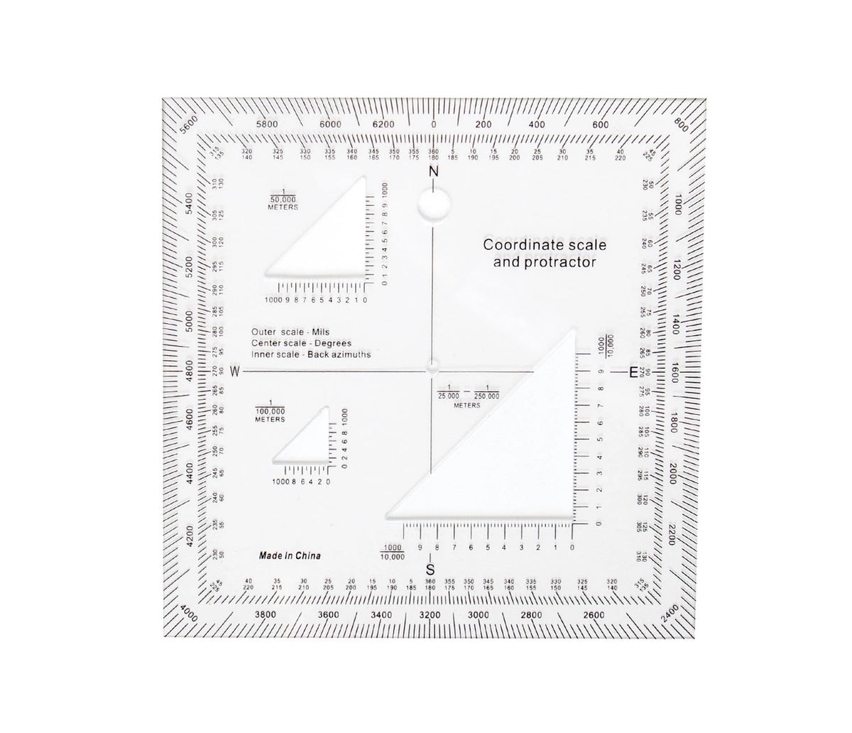 Rothco Coordinate Scale Protractor - Rothco 1177