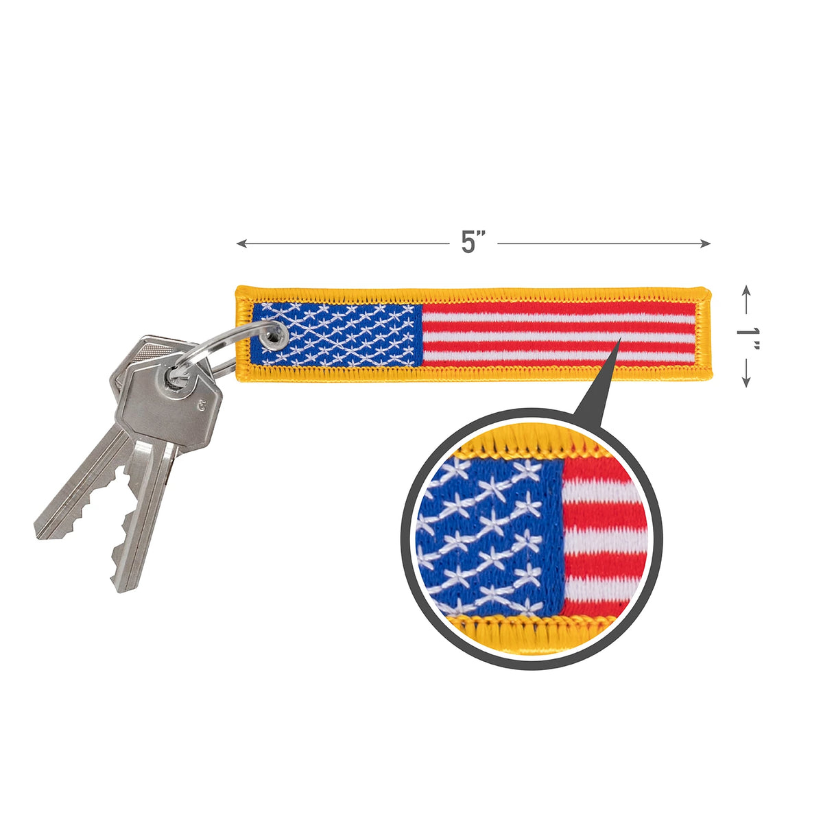 Rothco US Flag Patch Keychain - Rothco 1256