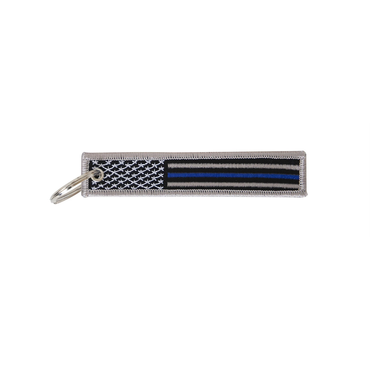 Rothco Thin Blue Line Flag Patch Keychain - Rothco 1258