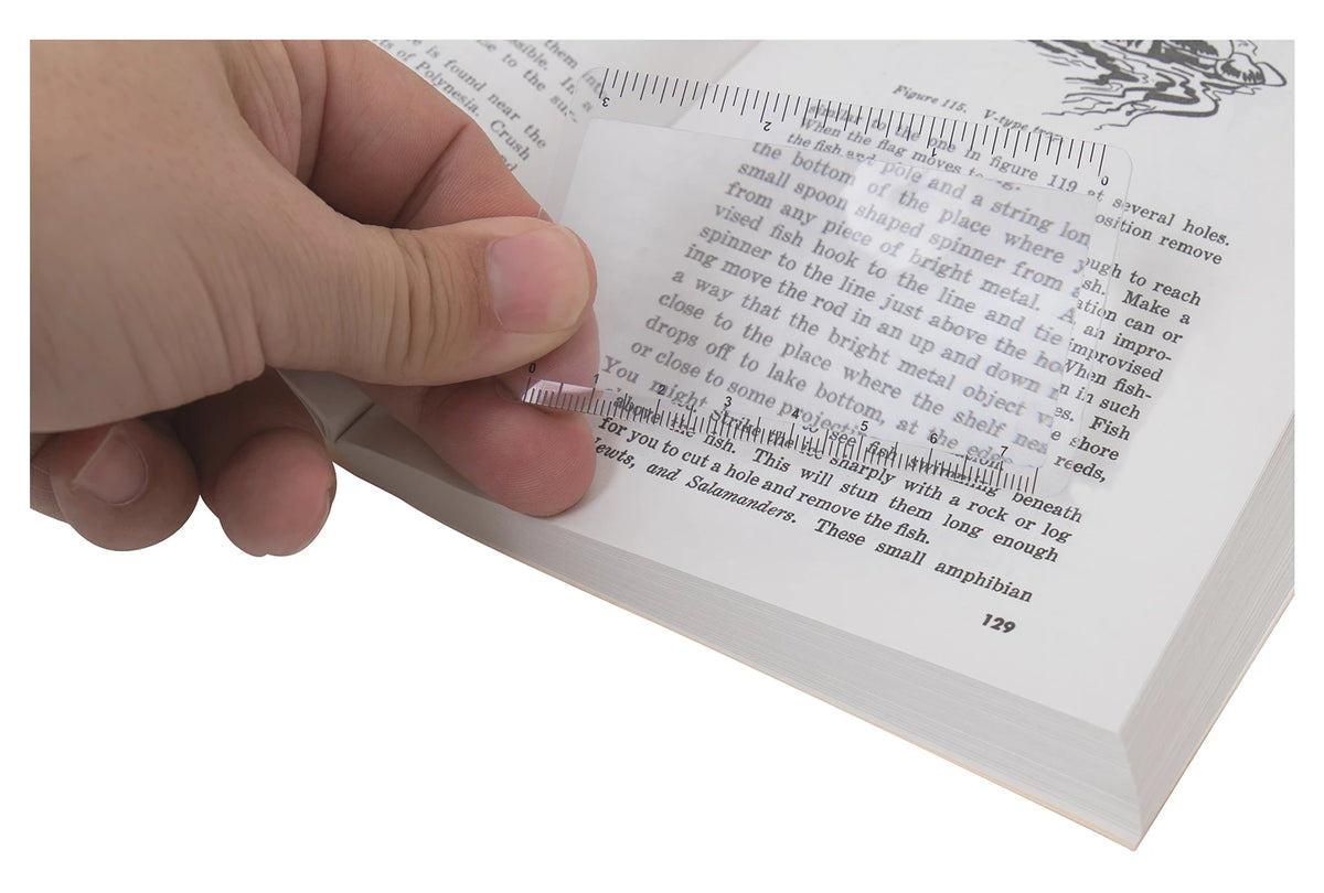 Rothco Survival Magnifying Card And Ruler - Rothco 1286