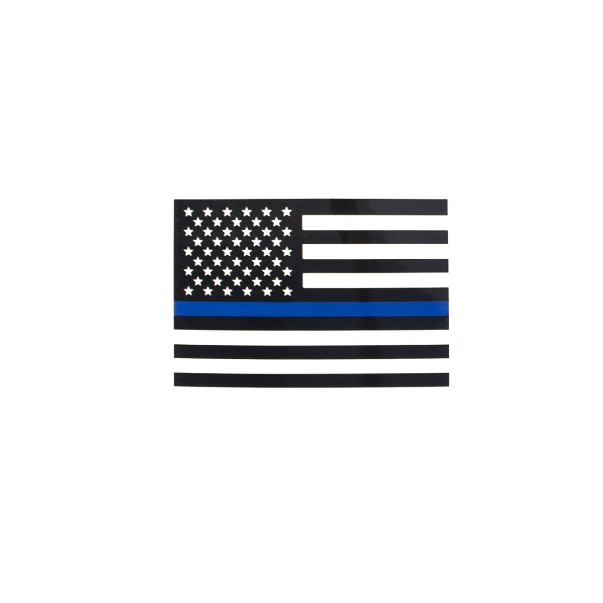 Rothco Transparent Thin Blue Line Flag Decal - Rothco 12931