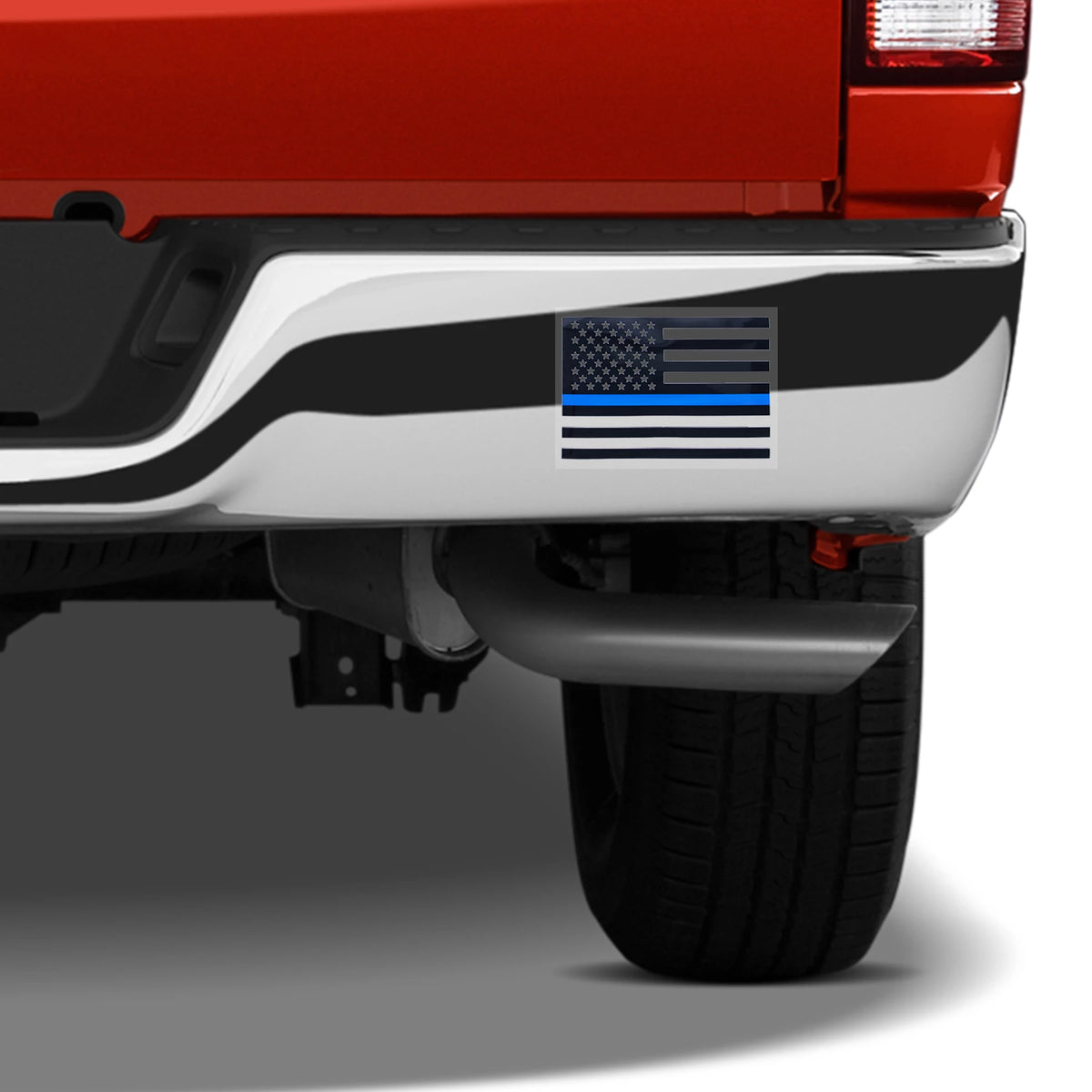 Rothco Transparent Thin Blue Line Flag Decal - Rothco 12931