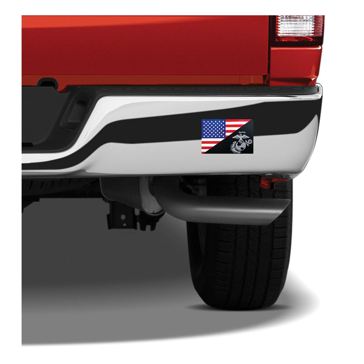 Rothco USMC Eagle, Globe and Anchor Flag Decal (Outside / Back Gum) - Rothco 1298