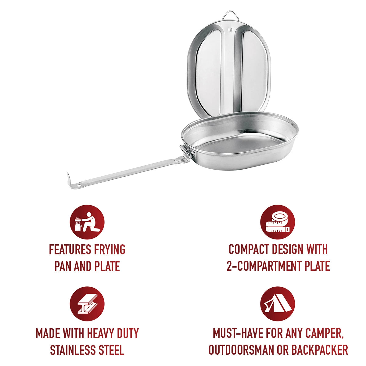 Rothco GI Type Stainless Steel Mess Kit - Rothco 130
