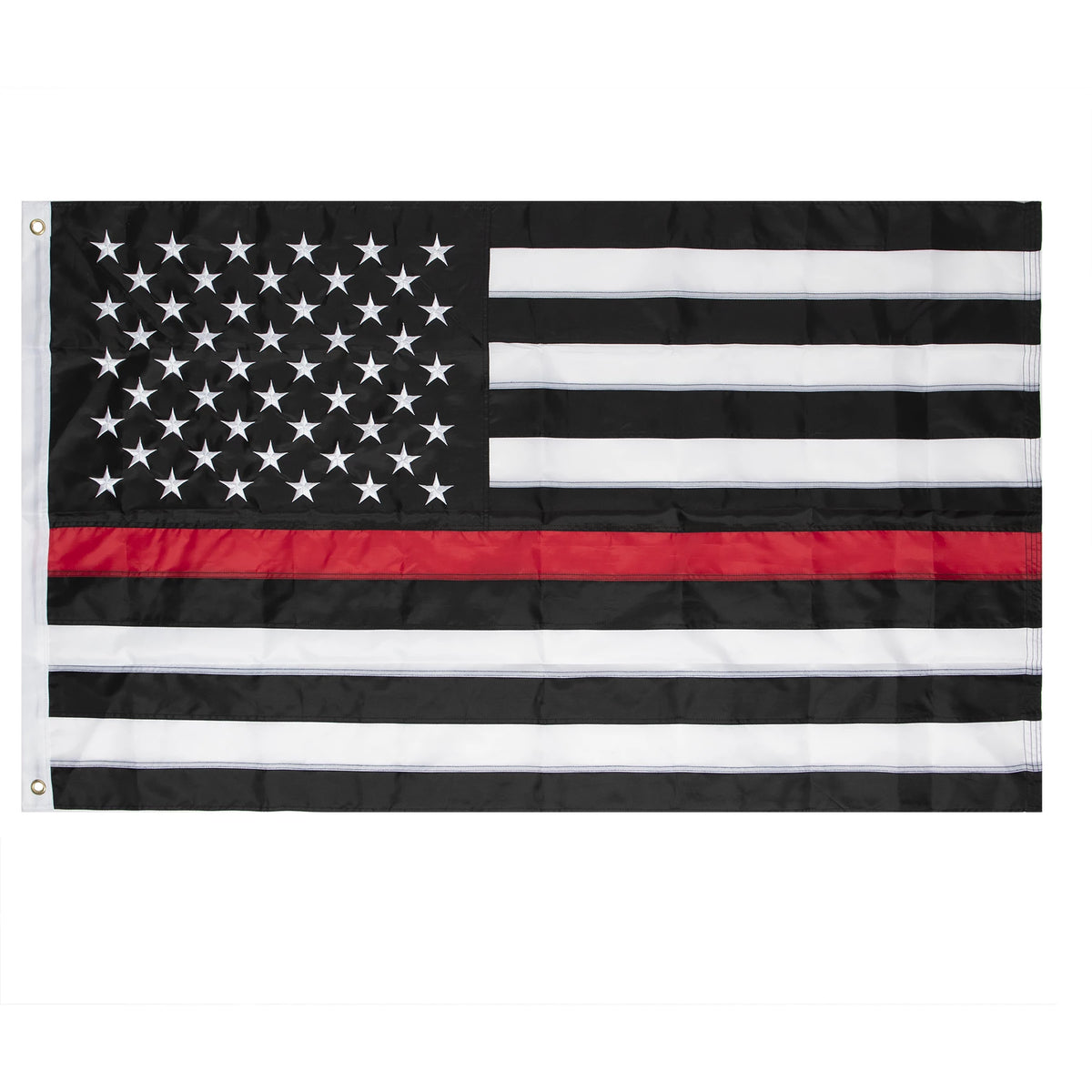 Rothco Deluxe Thin Red Line Flag / 3' X 5' - Rothco 15961