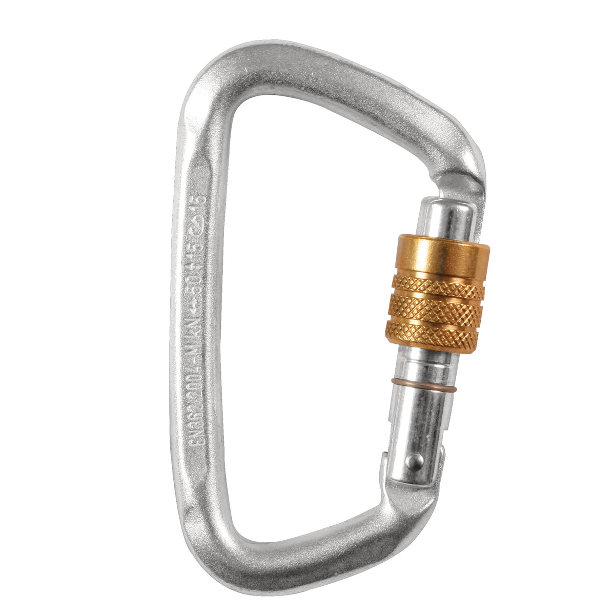 Hard Steel Modified D Key Screw Gate Carabiner - Rothco 163