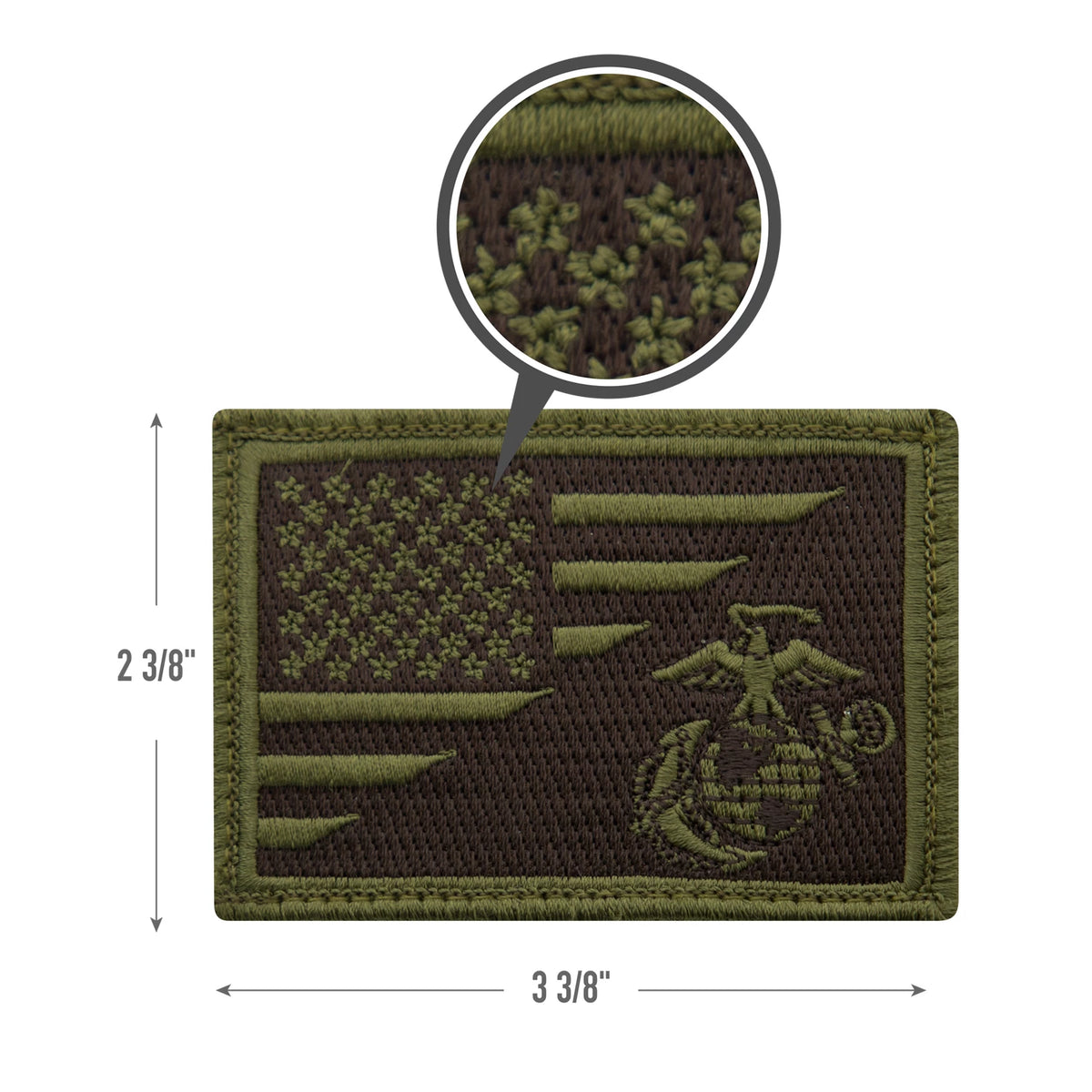 Rothco US Flag / USMC Eagle, Globe and Anchor Morale Patch - Rothco 1738