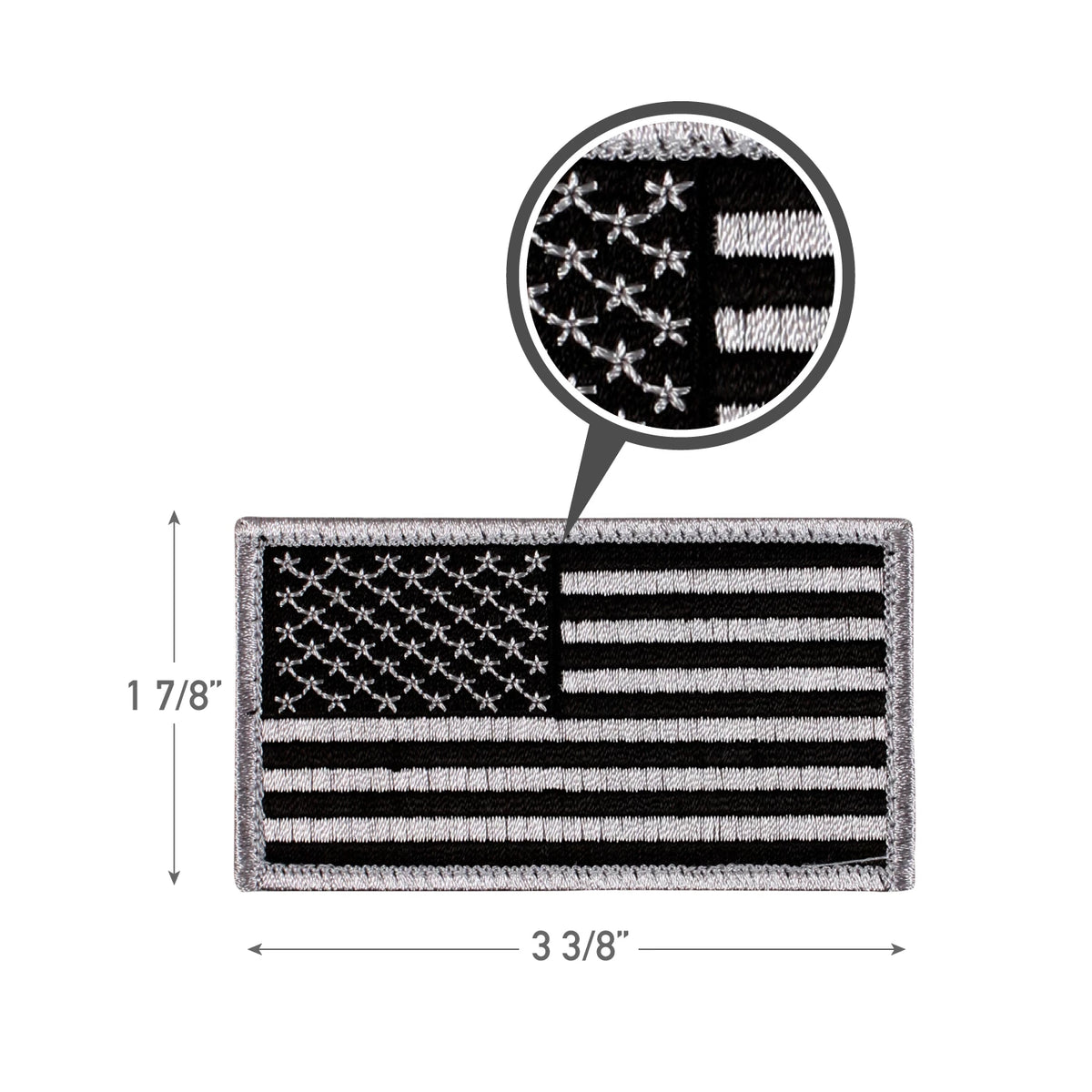 Rothco American Flag Patch - Hook Back - Rothco 17781
