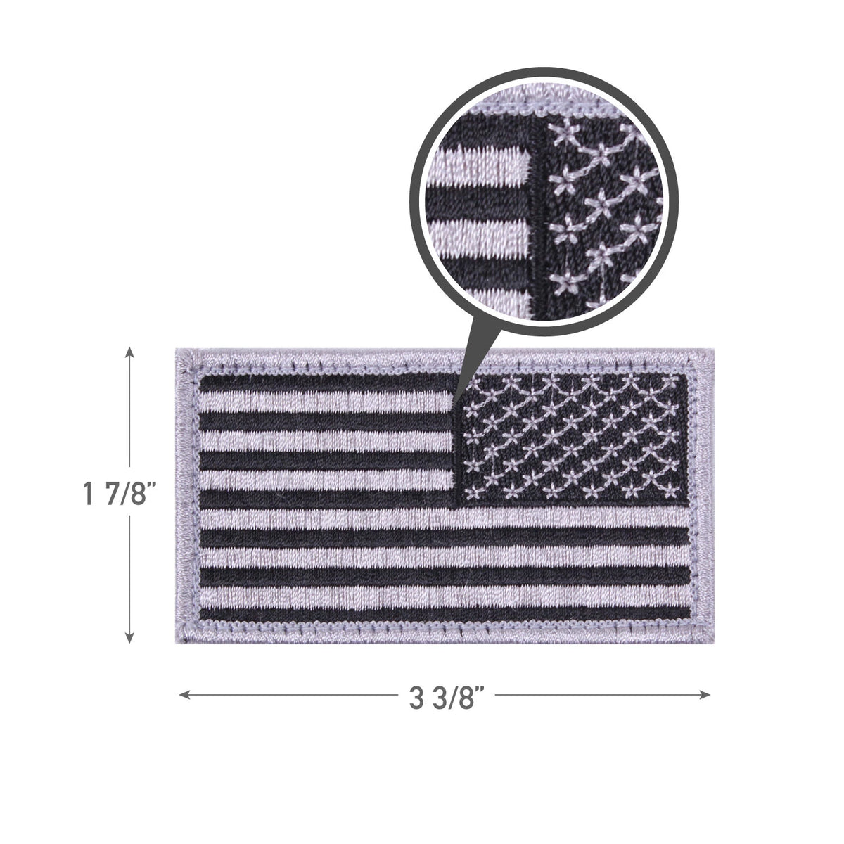Rothco American Flag Patch - Hook Back - Rothco 17784