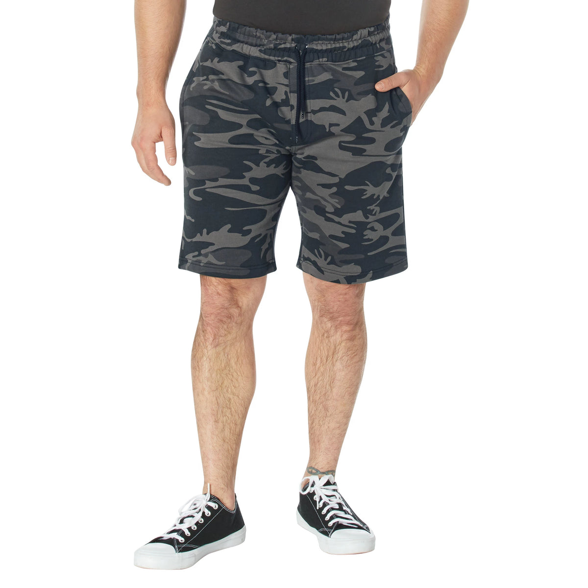 Rothco Camo And Solid Color Sweatshorts - Rothco 1785-SML