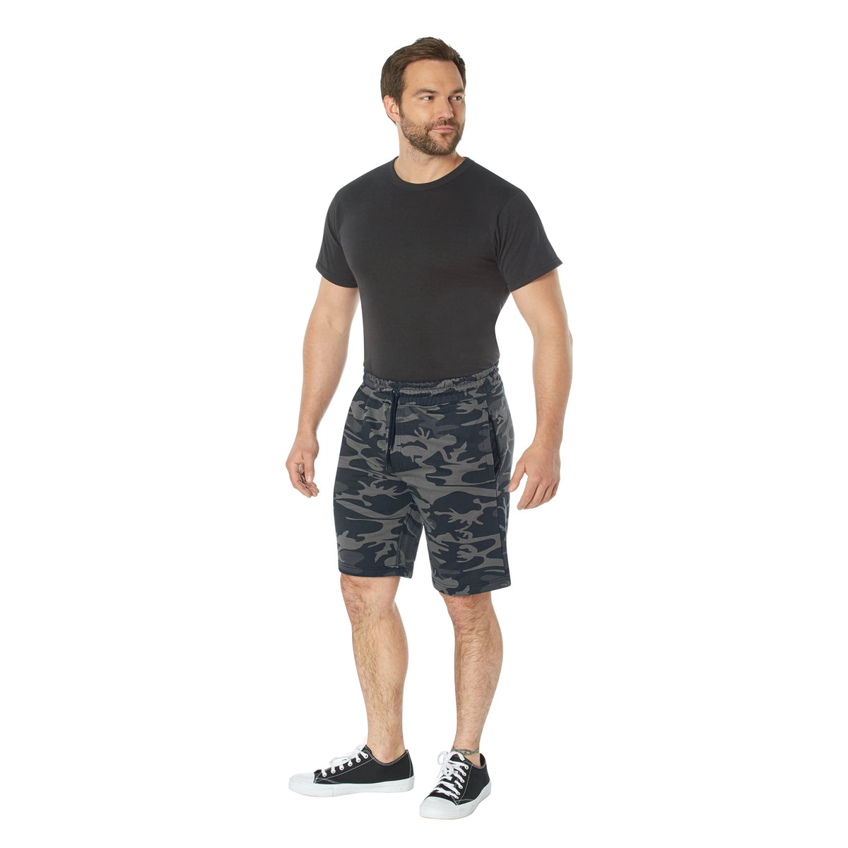 Rothco Camo And Solid Color Sweatshorts - Rothco 1785-SML