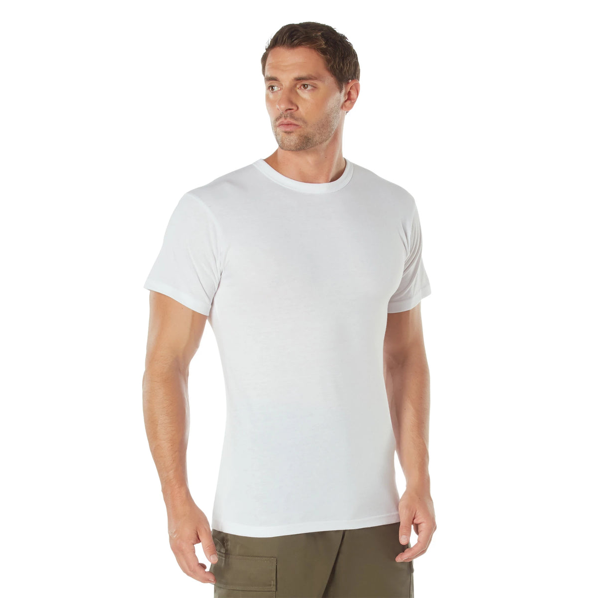 Rothco Solid Color T-Shirt with Cotton / Polyester Blend - Rothco 18150-SML