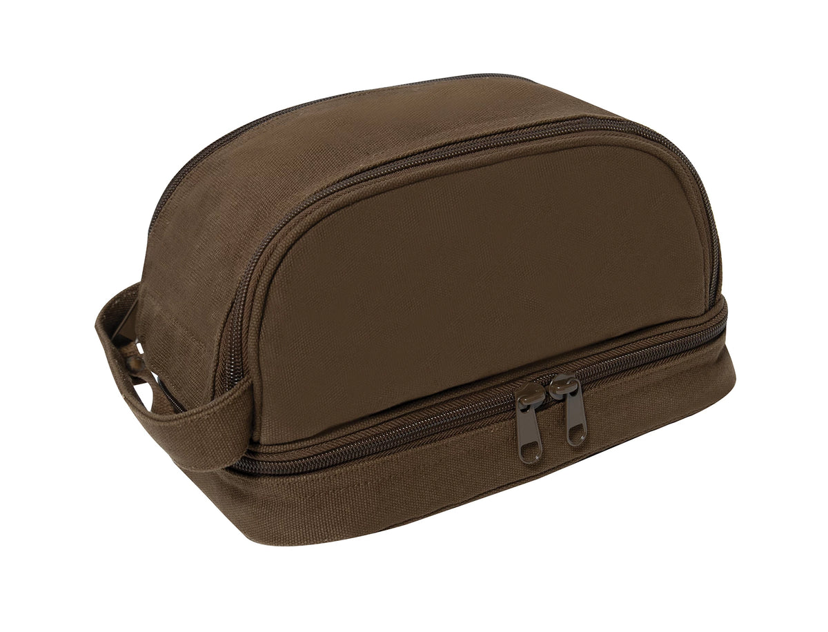 Rothco Deluxe Canvas Travel Kit - Rothco 1854-EARTH BROWN