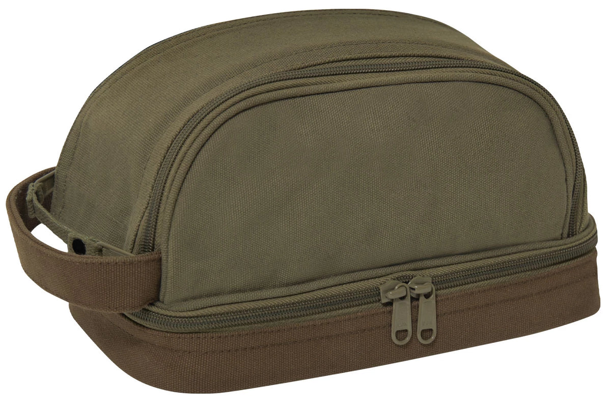 Rothco Deluxe Canvas Travel Kit - Rothco 1854-OLIVE DRAB