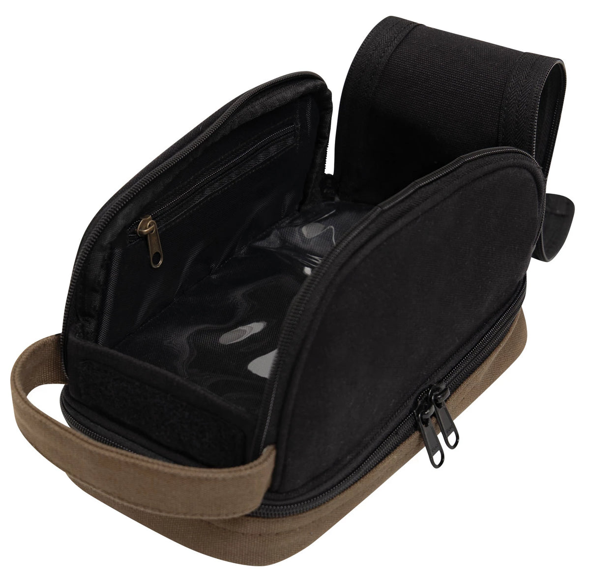 Rothco Deluxe Canvas Travel Kit - Rothco 1854-BLACK