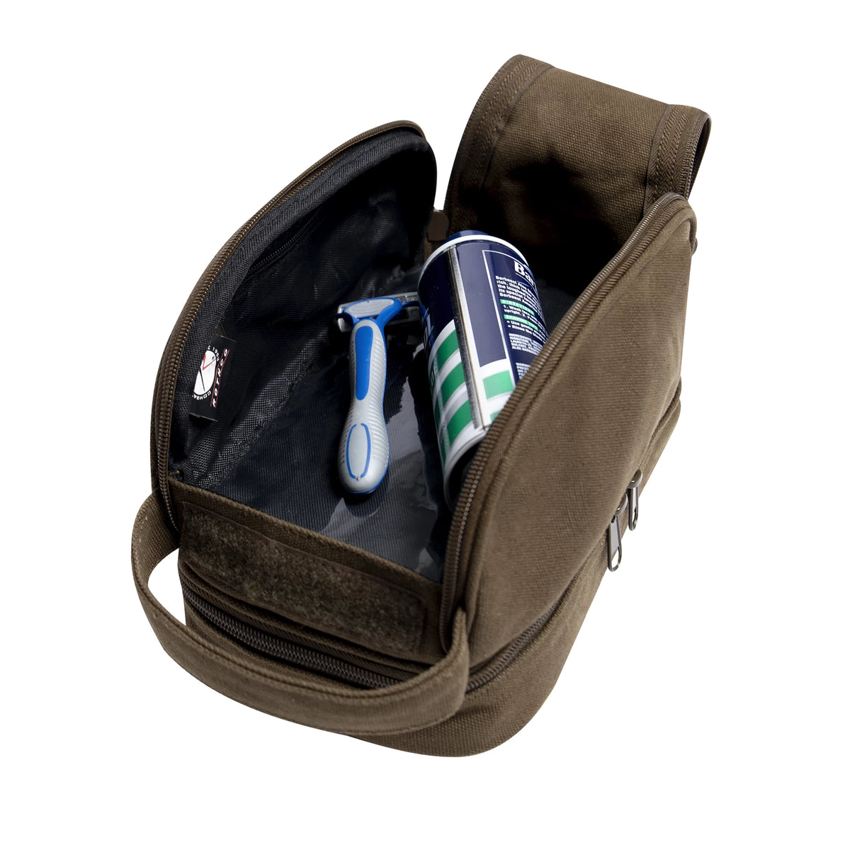 Rothco Deluxe Canvas Travel Kit - Rothco 1854-EARTH BROWN