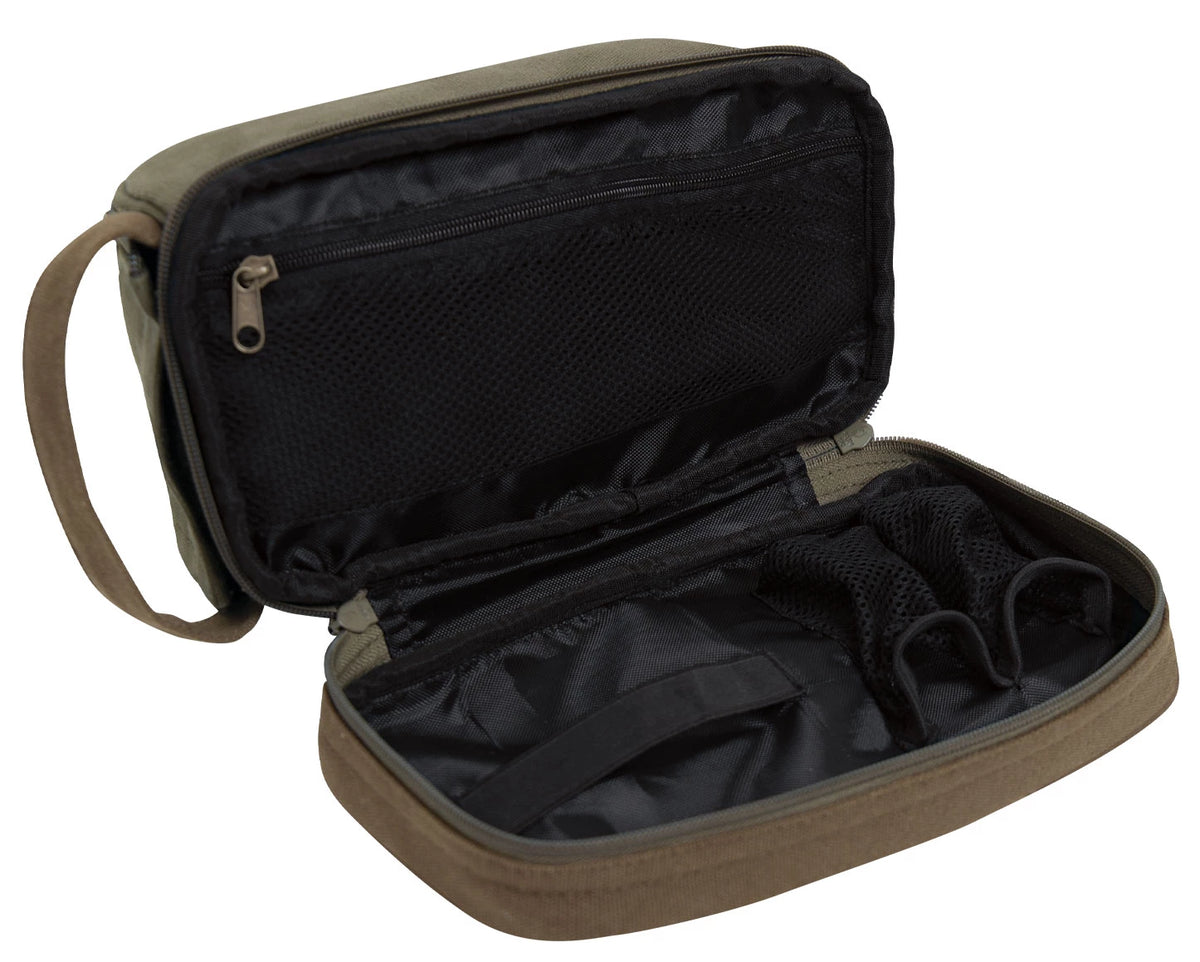 Rothco Deluxe Canvas Travel Kit - Rothco 1854-OLIVE DRAB