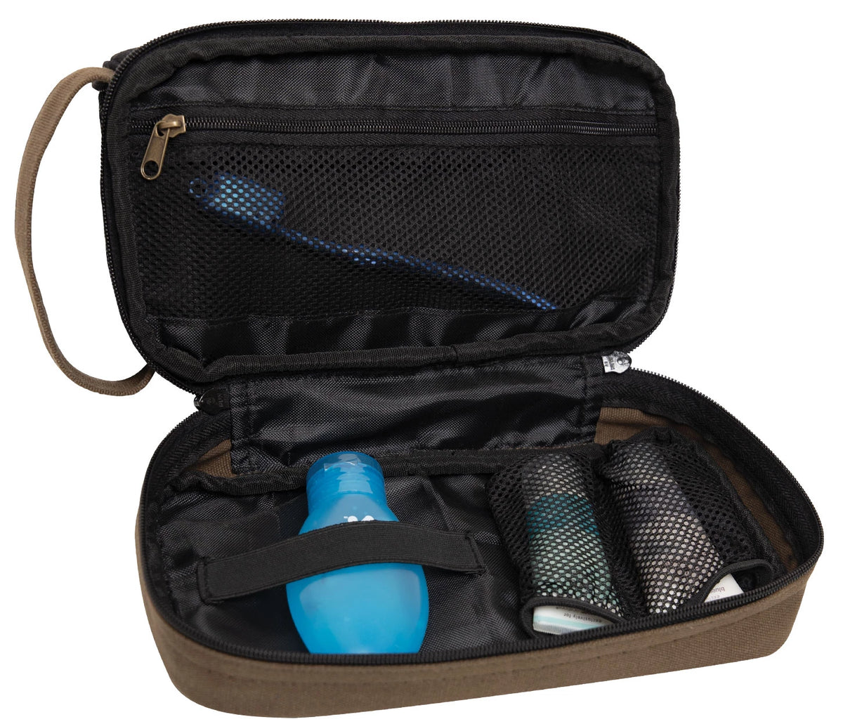 Rothco Deluxe Canvas Travel Kit - Rothco 1854-BLACK