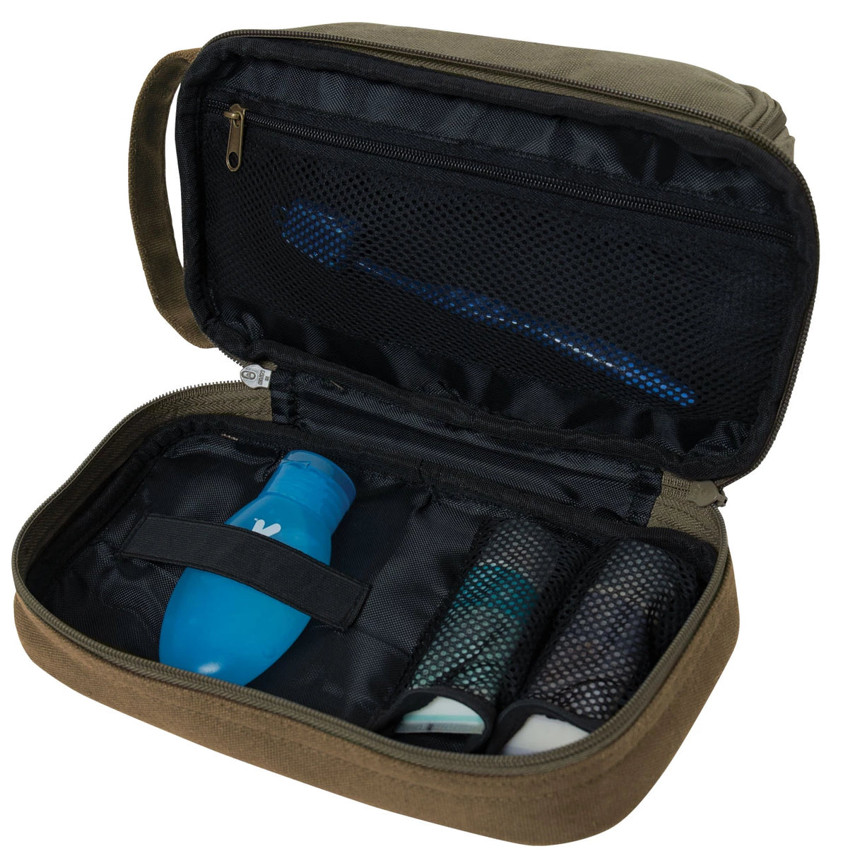 Rothco Deluxe Canvas Travel Kit - Rothco 1854-OLIVE DRAB