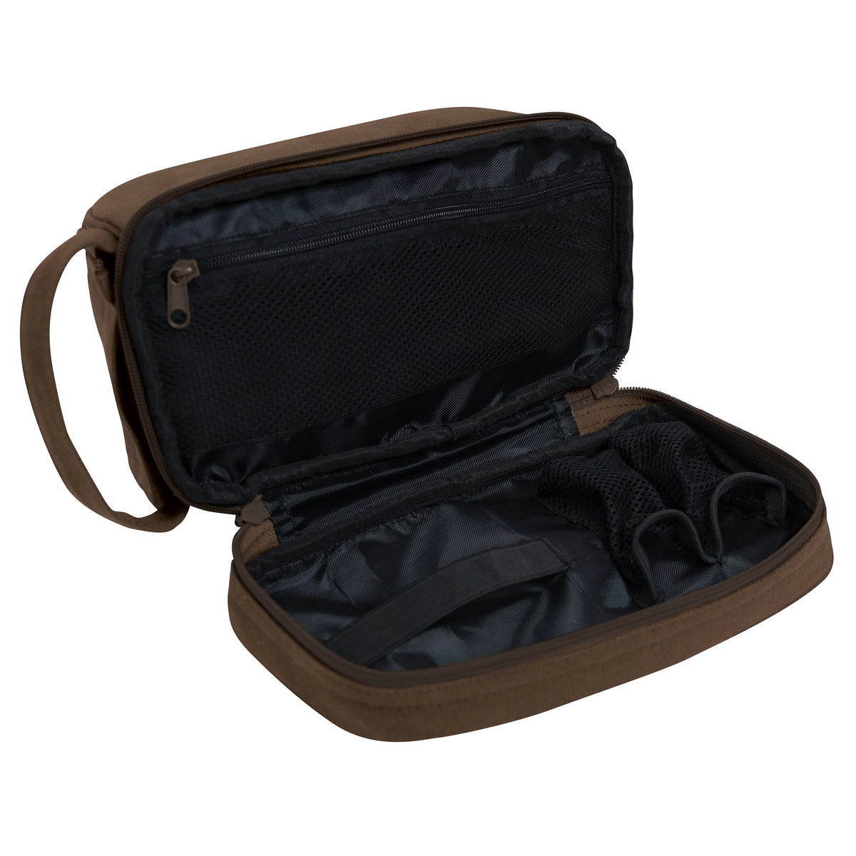 Rothco Deluxe Canvas Travel Kit - Rothco 1854-EARTH BROWN