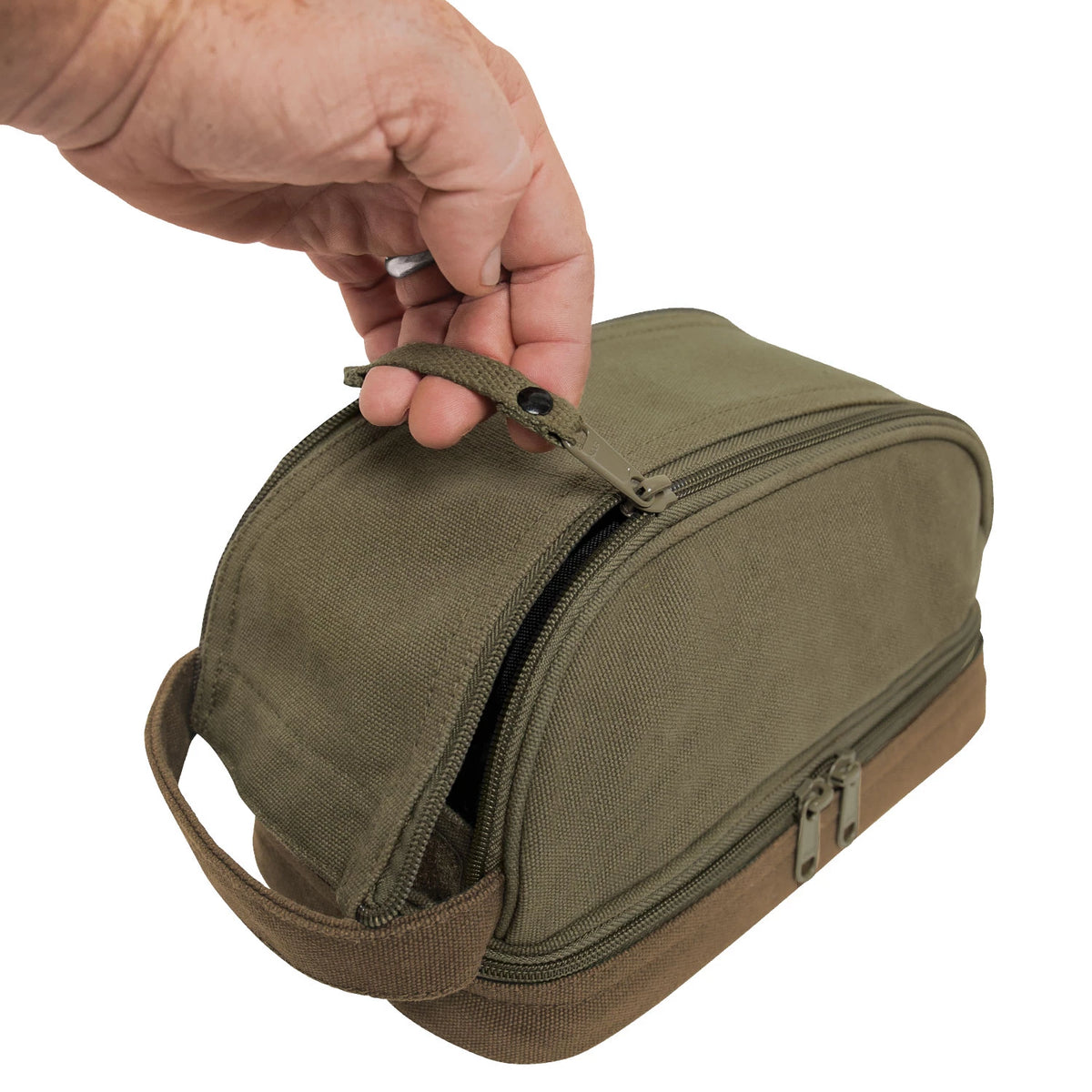 Rothco Deluxe Canvas Travel Kit - Rothco 1854-OLIVE DRAB