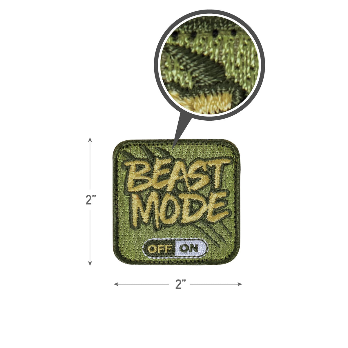 Rothco Beast Mode Patch With Hook Back - Rothco 1869