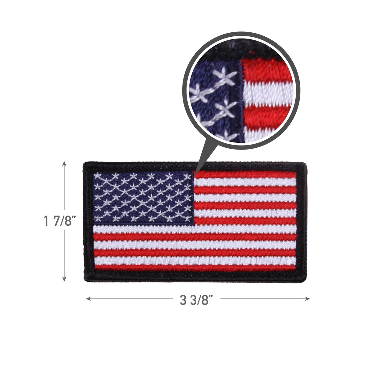 Rothco American Flag Patch - Hook Back - Rothco 1884